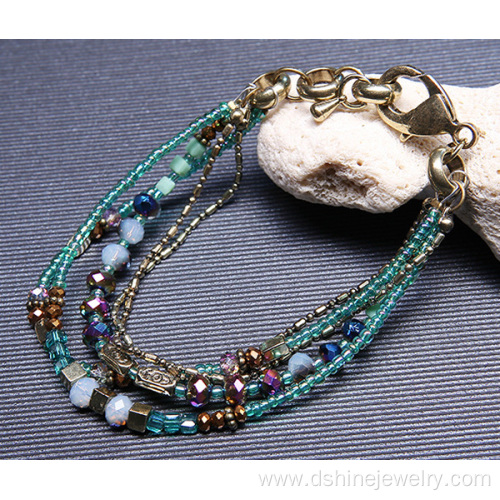 Handmade Bracelets Measle Beads Alloy Jewelry Bracelets